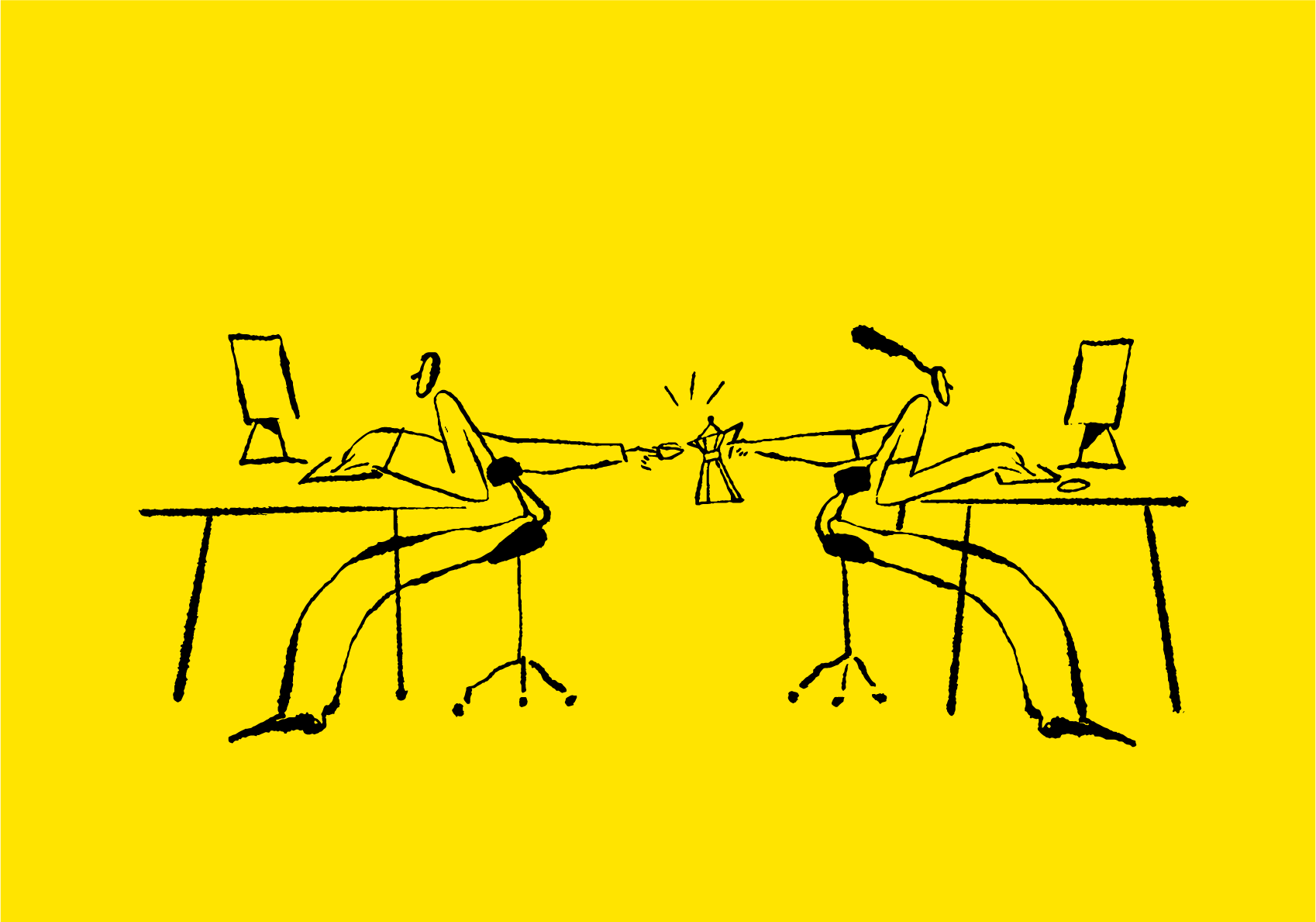 A person waiting for a task to load on their computer.